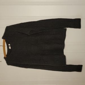 Gap Womens Sweater Charcoal Gray Wool Alpaca Acrylic Blend Stretchy Size Medium
